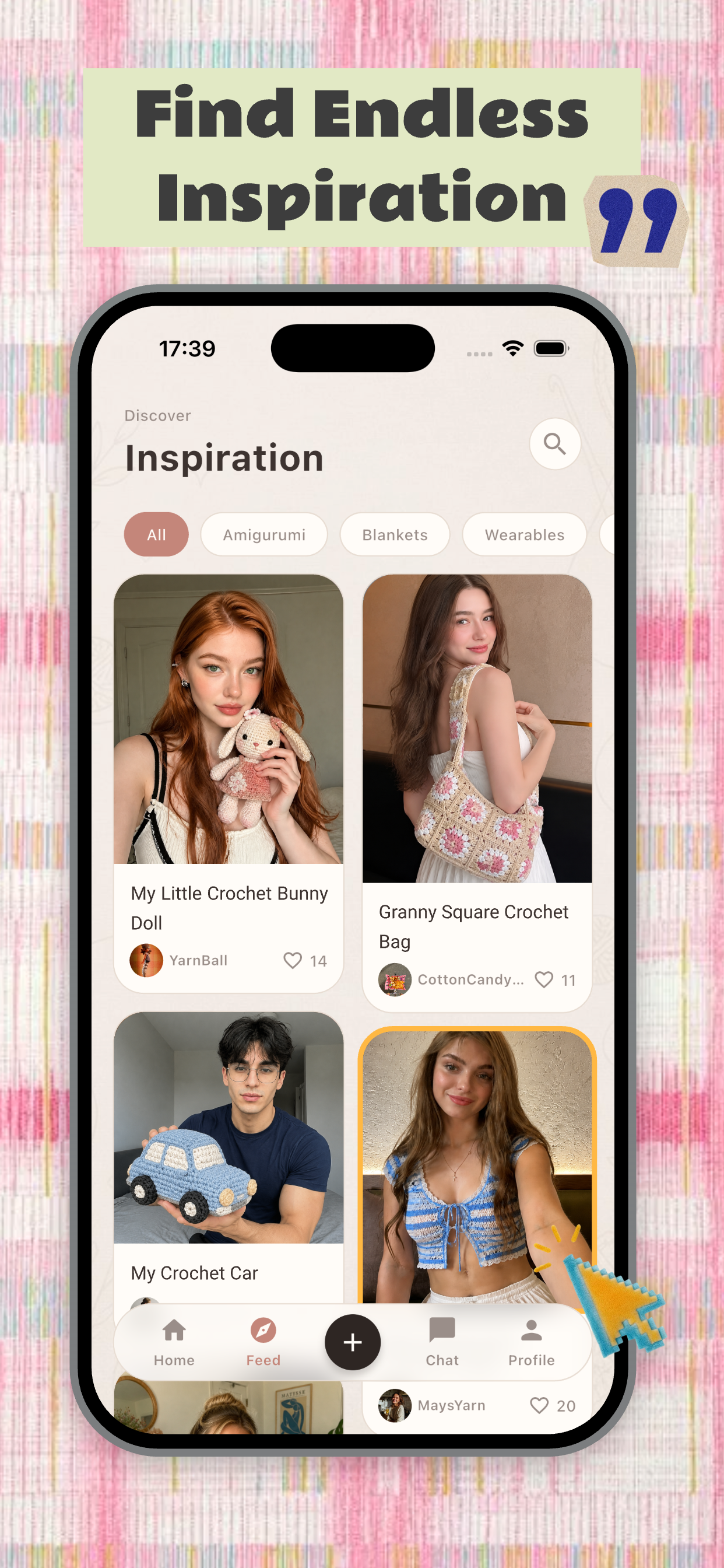 Rexin inspiration feed screen